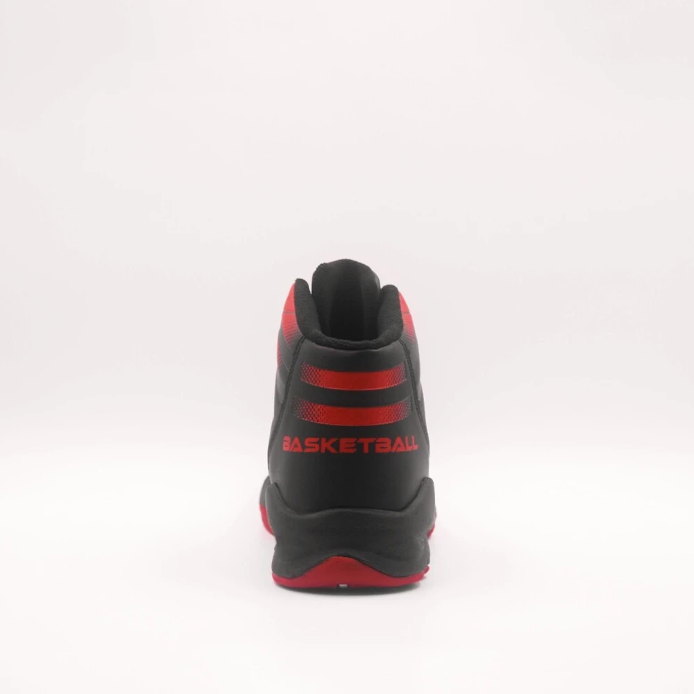 Line Degrad Basquetball Negro Rojo